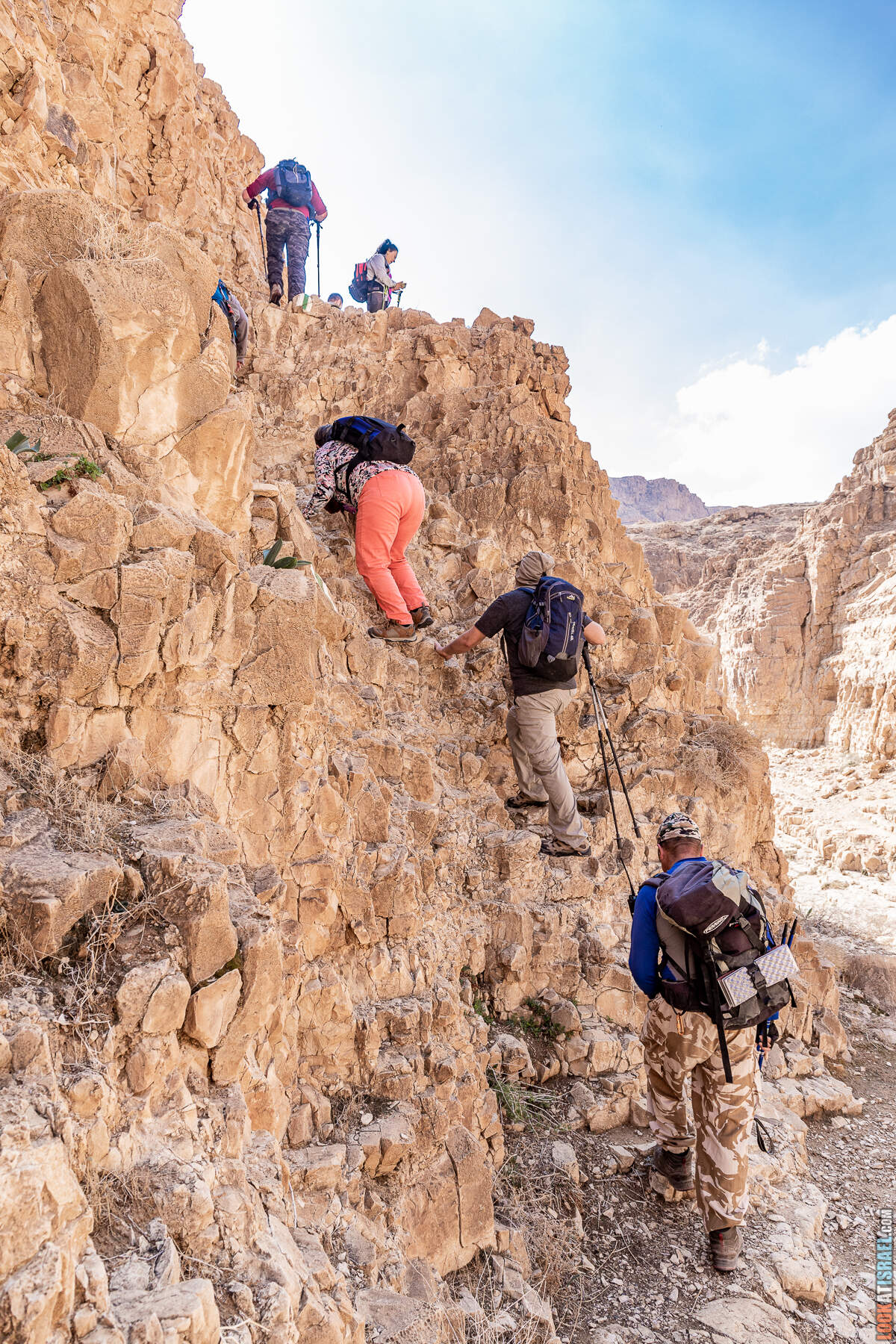 Поход по Гранд каньону Иудейской пустыни - ущелья Ардуф и Цеелим. Источники Эйн Ардуф, Эйн Намер