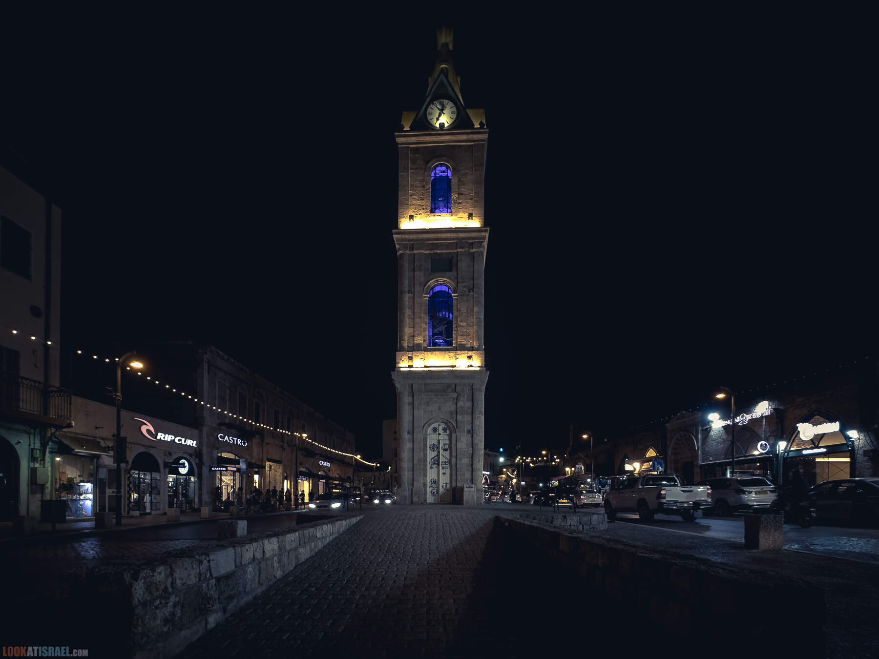 Блошиный рынок в Яффо ночью, Тель-Авив, Израиль