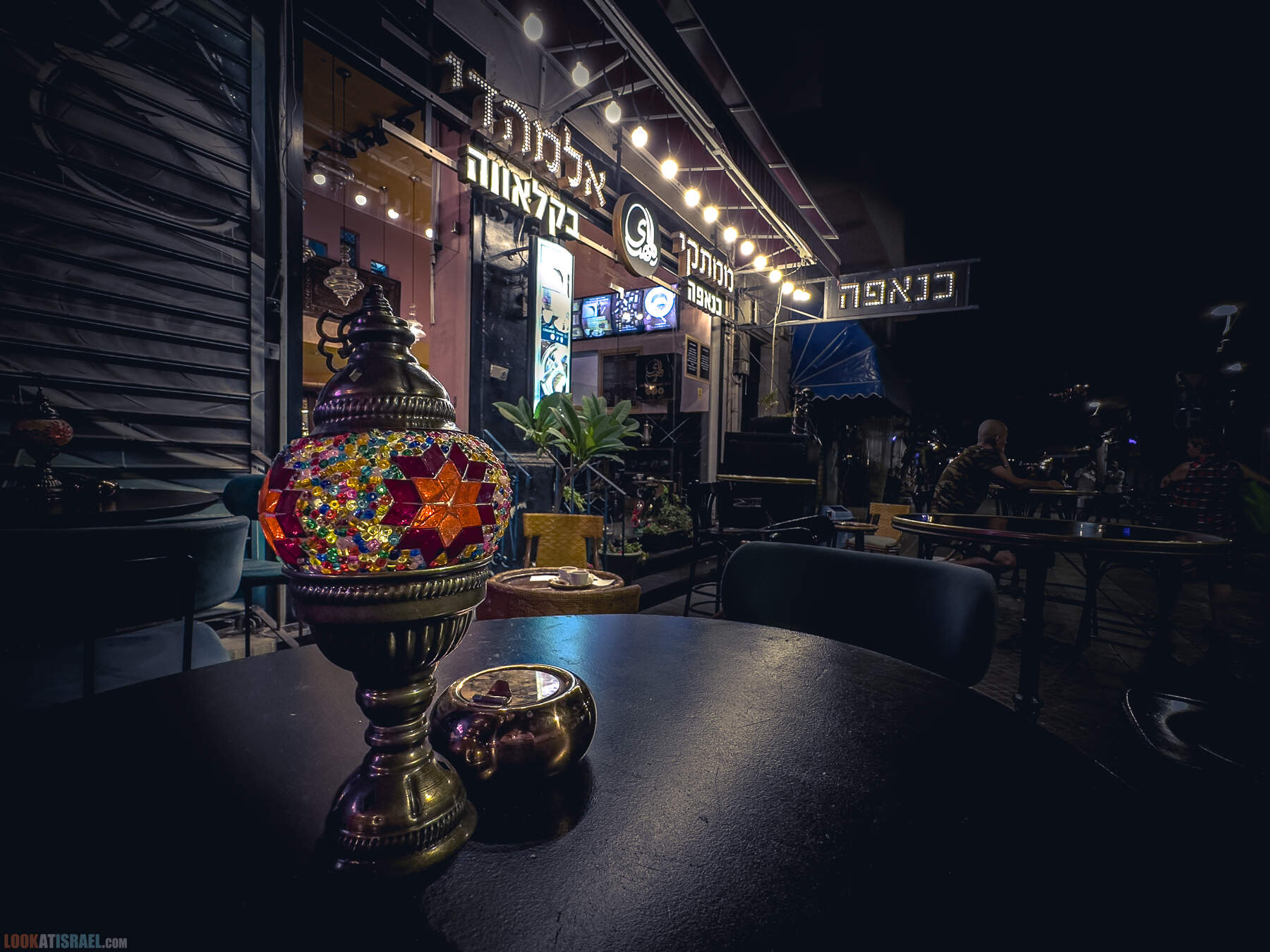 Блошиный рынок в Яффо ночью, Тель-Авив, Израиль