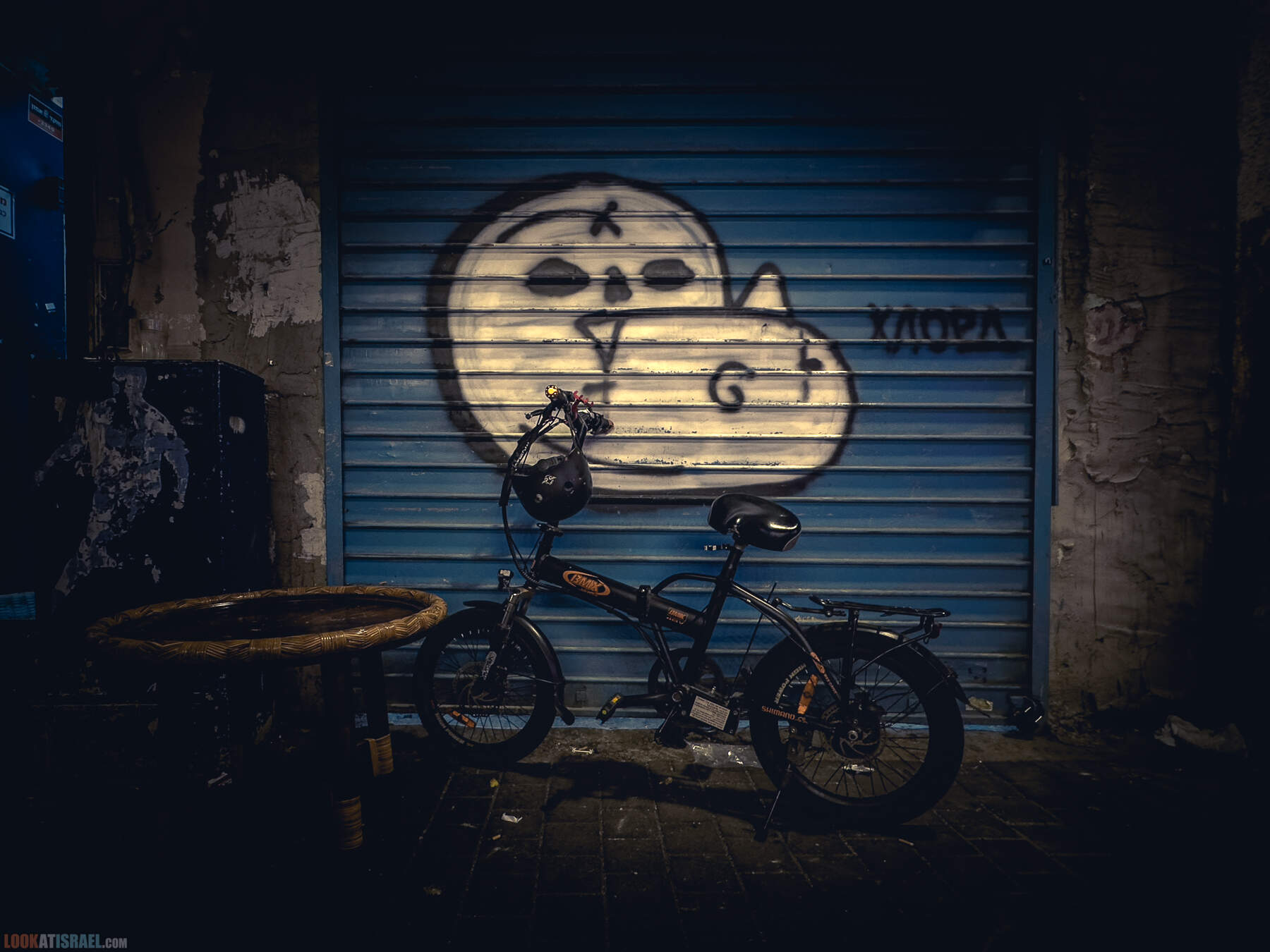 Блошиный рынок в Яффо ночью, Тель-Авив, Израиль