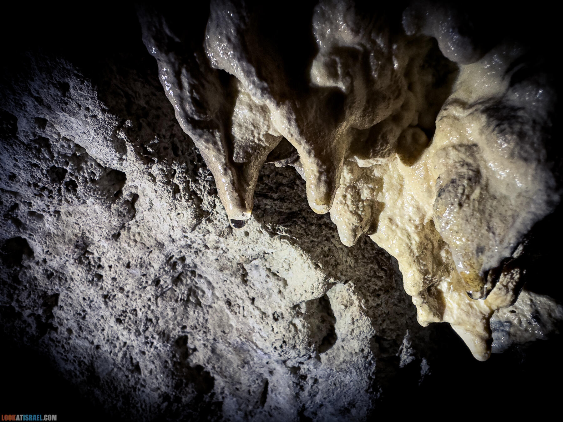 Сталактитовая пещера Эль Джанав и поселение Эвьятар - El Janab stalactite cave - מערת אל ג'נב מערת נטיפים