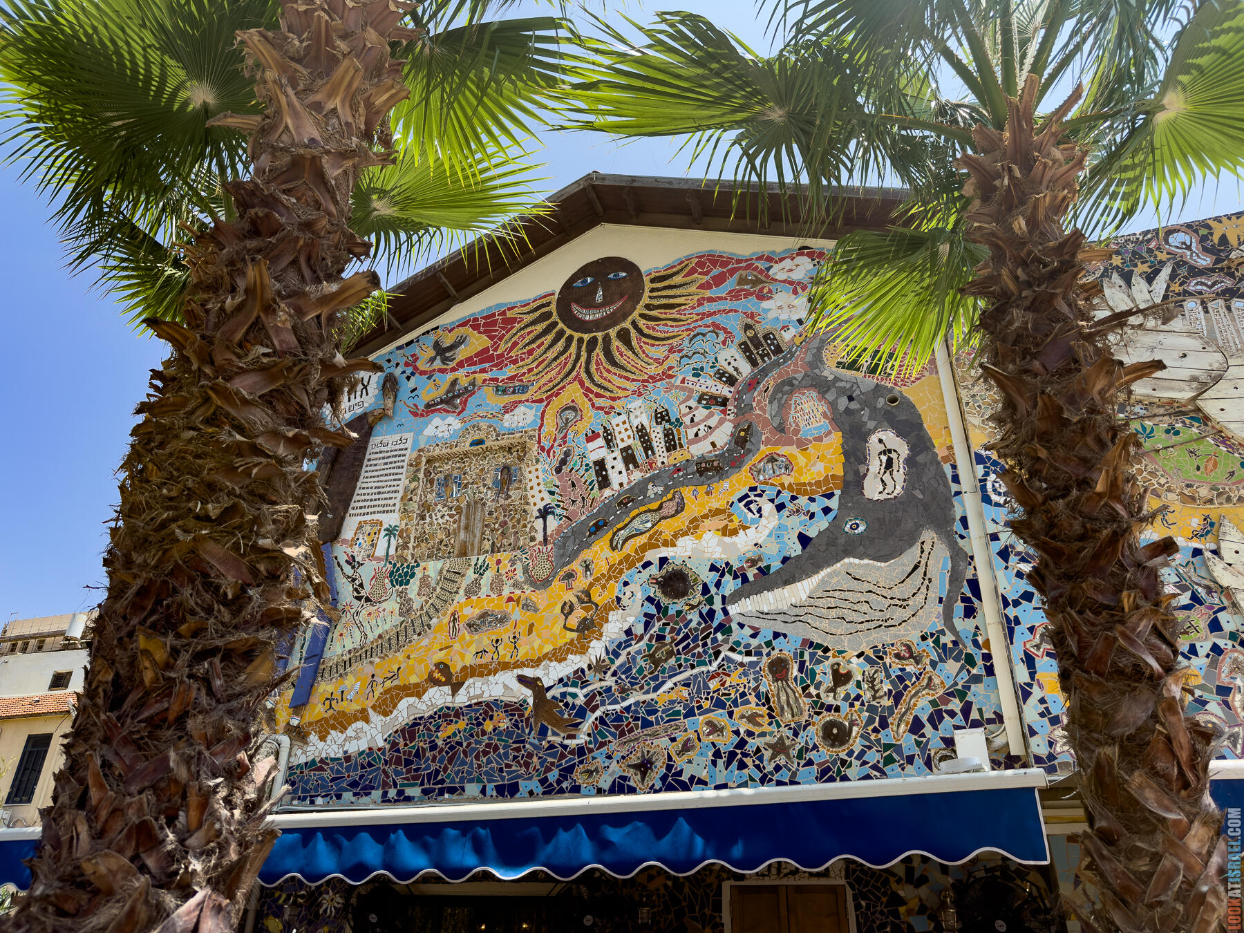 Мозаика Орена Фишера в Тель-Авиве | Oren Fisher's art in Tel Aviv | פסיפס של אורן פישר בתל אביב